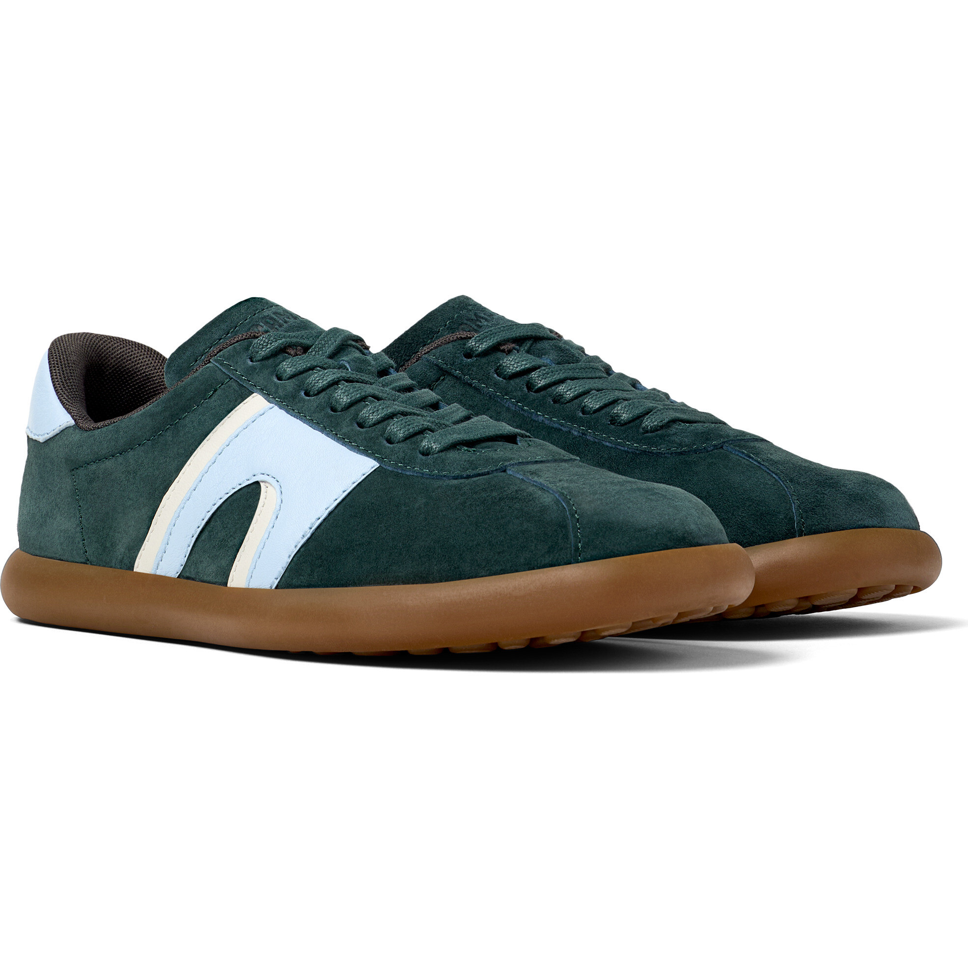 スニーカー CAMPER Woman Sneakers Green K201775-003 PELOTAS SOLLER 0 Women's Pelotas Soller Nubuck Leather Sneakers, Green