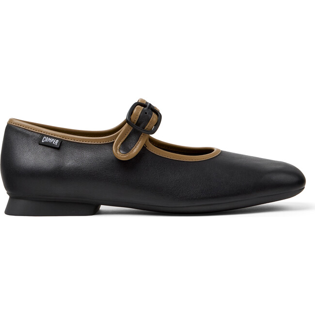 Women's Casi Myra Twins Contrast Piped Square Toes Ballerina
