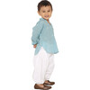 Boys Baadal Jamdani Cotton Ethnic Patiala & Kurta Salwar 2-Piece Set, Light Blue - Mixed Apparel Set - 7