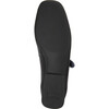 Women's Casi Myra Twins Contrast Piped Square Toes Ballerina Shoes, Black - Dress Shoes - 4
