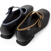 Women's Casi Myra Twins Contrast Piped Square Toes Ballerina Shoes, Black - Dress Shoes - 5