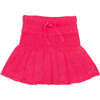 Tennis Built-In Short Elastic Waist Drawstring Skirt, Raspberry - Skirts - 1 - thumbnail