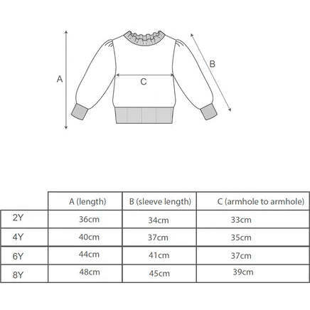 Ruffle Collar Ribbed Hem Long Puff Sleeve Jumper, Raspberry - Sweaters - 7
