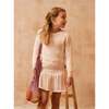 Tennis Built-In Short Elastic Waist Drawstring Skirt, Blush - Skirts - 6