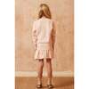 Angel Wings Round Neck Ribbed Hem Long Sleeve Jumper, Blush - Sweaters - 3