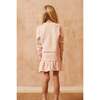 Angel Wings Round Neck Ribbed Hem Long Sleeve Jumper, Blush - Sweaters - 4