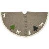 Wool Tree Skirt, Dogs/Trees - Tree Skirts - 1 - thumbnail