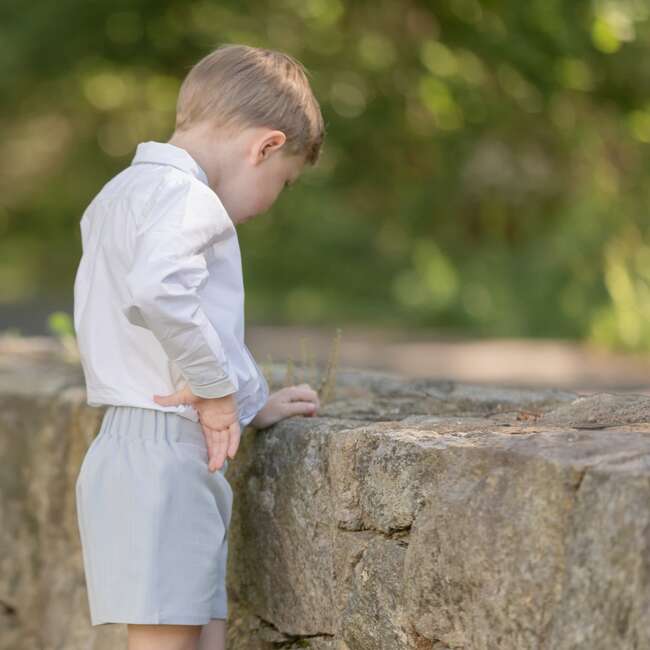 Sullivan Classic Collar Button-Down Shirt & Shorts Set, Hyde Park Herringbone - Mixed Apparel Set - 4