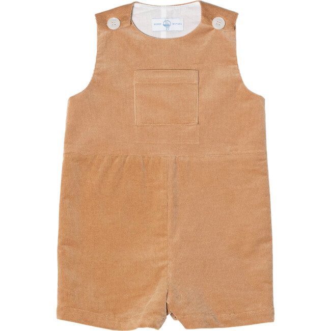 Oliver Corduroy Sleeveless Button Shoulder Overalls, Clubhouse Camel