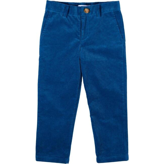Bradford Corduroy Slim-Fit Pocket Trousers, Boathouse Blue - Pants - 1