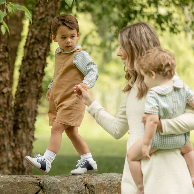 Oliver Corduroy Sleeveless Button Shoulder Overalls, Clubhouse Camel - Overalls - 5