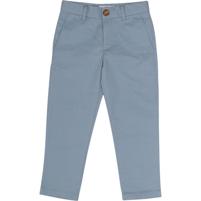 Bradford Slim-Fit Chino Pocket Trousers, Bay Tree Blue