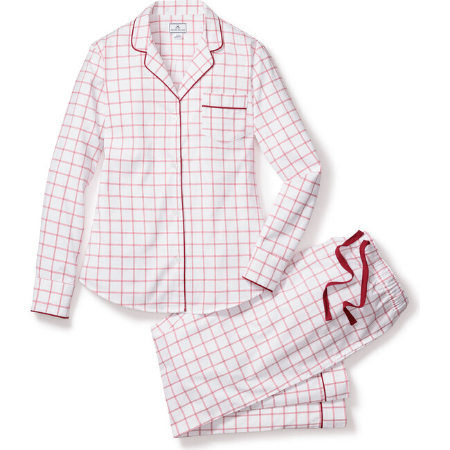 Women's Pajama Set, Garnet Tattersall