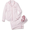 Women's Pajama Set, Garnet Tattersall - Pajamas - 1 - thumbnail