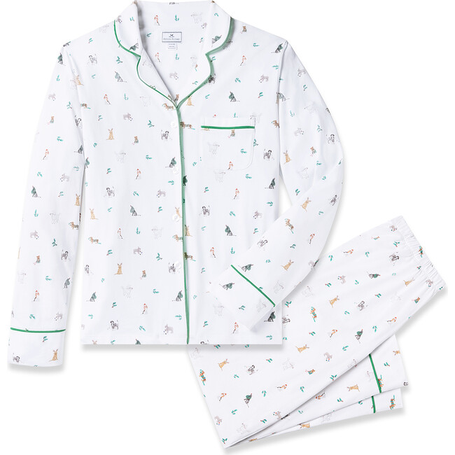 Women's Pima Cotton Pajama Set, Jingle Paws