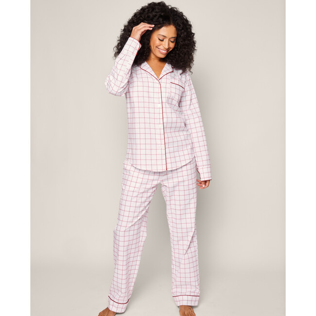 Women's Pajama Set, Garnet Tattersall - Pajamas - 2