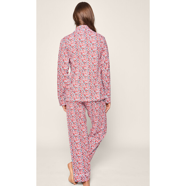 Women's Pima Cotton Pajama Set, Fleurs des Bois - Pajamas - 4