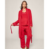 Pima Cotton Robe, Red - Robes - 5