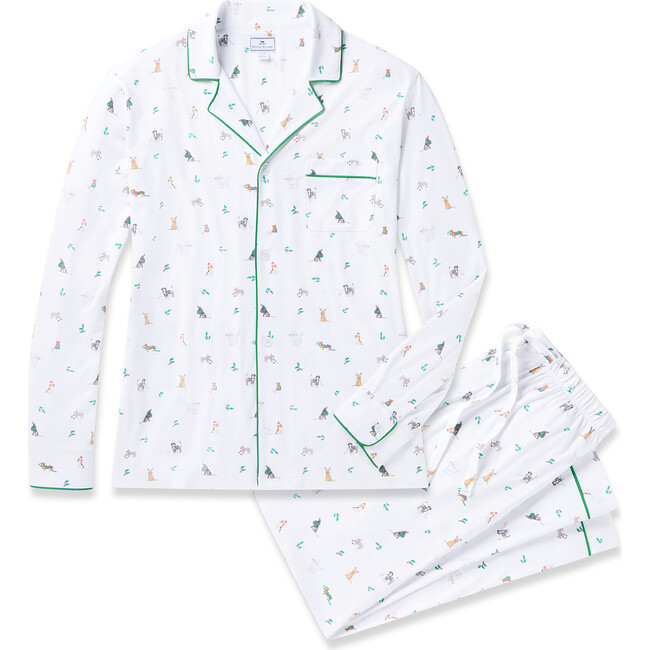 Men's Pima Cotton Pajama Set, Jingle Paws