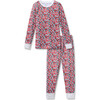 Children's Snug Fit Pajama Set, Fleurs des Bois - Pajamas - 1 - thumbnail