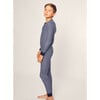 Children's Snug Fit Pajama Set, Navy Stripes - Pajamas - 3