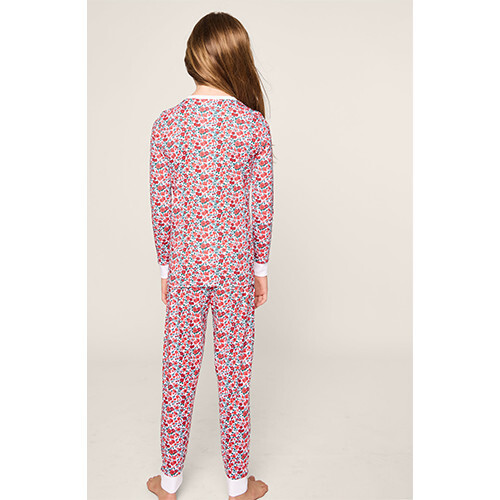 Children's Snug Fit Pajama Set, Fleurs des Bois - Pajamas - 4