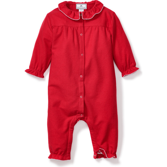 Madeline Romper, Red Flannel