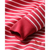 Children's Snug Fit Pajama Set, Red Stripes - Pajamas - 8