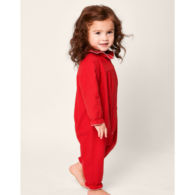 Madeline Romper, Red Flannel - Rompers - 3