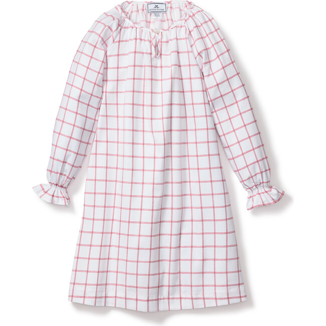 Children's Delphine Nightgown, Garnet Tattersall