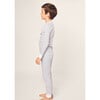 Children's Snug Fit Pajama Set, White Nordic Antlers - Pajamas - 3