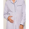 Maternity Nightshirt, Navy French Ticking - Nightgowns - 5