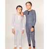 Children's Snug Fit Pajama Set, White Nordic Antlers - Pajamas - 6