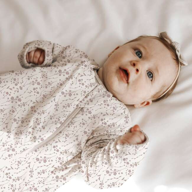 Wonderzip Long Sleeve Sleep Bag 1.0 Tog, Posie - Sleep Sacks - 2