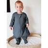 Long Sleeve Convertible Footie Sleep Bag 2.5 Tog, Hush - Sleepbags - 2