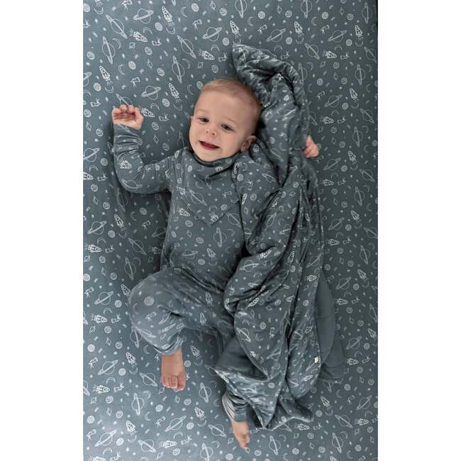 DiaperZip Convertible Footie Pajamas, Space - Footie Pajamas - 2