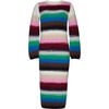 Women's Lydia Jersey Ribbed Crew Neck Long Sleeve Dress, Multicolors - Dresses - 1 - thumbnail