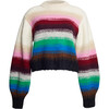 Women's Haley Jersey Crew Neck Blouson Sleeve Crop Sweater, Multicolors - Sweaters - 1 - thumbnail