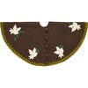 Wool Dove Tree Skirt, Dark Brown - Tree Skirts - 1 - thumbnail