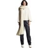 Women's Raya Ribbed Tassel End Scarf, Ivory - Scarves - 3