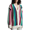 Women's Cindra Striped Blouson Sleeve Button-Up Cardigan, Multicolors - Cardigans - 4