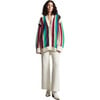 Women's Cindra Striped Blouson Sleeve Button-Up Cardigan, Multicolors - Cardigans - 5