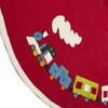 Toy Train Tree Skirt, Red - Tree Skirts - 3