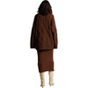 Women's Kayln Drop Shoulder Long Sleeve Knit Button-Up Cardigan, Cocoa - Cardigans - 6