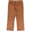 Corduroy Pocket Detail Trousers, Caramel - Pants - 1 - thumbnail