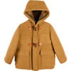 Double Face Wool Toggle Fasten Hood Duffle Coat, Camel - Coats - 1 - thumbnail