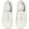 Boys Celebration Leather Lace Shoes, Ivory - Sneakers - 1 - thumbnail