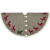 Reindeer & Sleigh Tree Skirt, Christmas Eve Scene - Tree Skirts - 1 - thumbnail