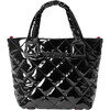 Women's Petite Metro Deluxe Adjustable Strap Tote Bag, Black Lacquer - Bags - 1 - thumbnail