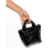 Women's Petite Metro Deluxe Adjustable Strap Tote Bag, Black Lacquer - Bags - 4